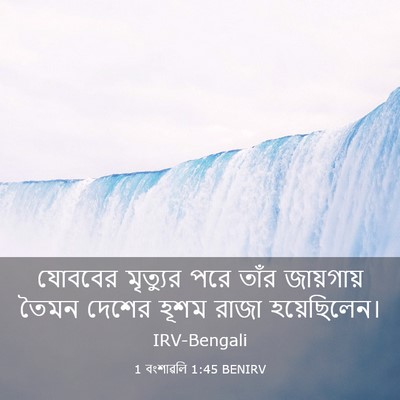 Picture 03 - 1 বংশাৱলি 1:45 BENIRV - যোববের মৃত্যুর - Bible Verse Picture