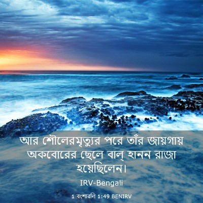 Picture 03 - 1 বংশাৱলি 1:49 BENIRV - আর শৌলেরমৃত্যুর - Bible Verse Picture