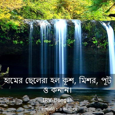 Picture 03 - 1 বংশাৱলি 1:8 BENIRV - হামের ছেলেরা হল - Bible Verse Picture