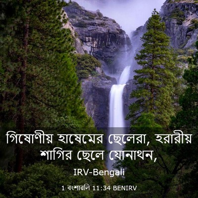 Picture 03 - 1 বংশাৱলি 11:34 BENIRV - গিষোণীয় হাষেমের - Bible Verse Picture
