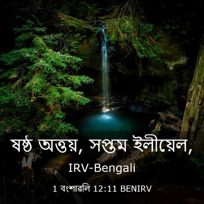 Picture 03 - 1 বংশাৱলি 12:11 BENIRV - ষষ্ঠ অত্তয়, সপ্তম - Bible Verse Picture