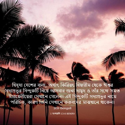 Picture 03 - 1 বংশাৱলি 13:6 BENIRV - যিহূদা দেশের বালা, - Bible Verse Picture