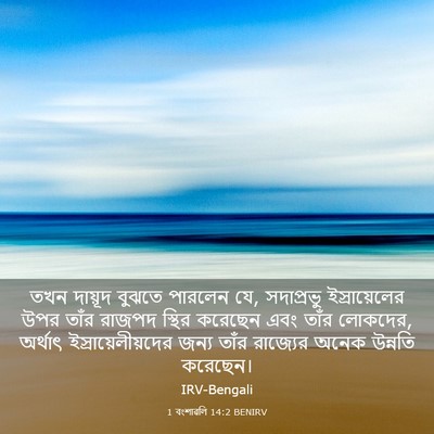 Picture 03 - 1 বংশাৱলি 14:2 BENIRV - তখন দায়ূদ বুঝতে - Bible Verse Picture