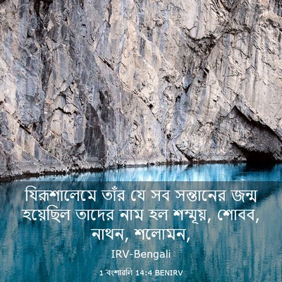 Picture 03 - 1 বংশাৱলি 14:4 BENIRV - যিরূশালেমে তাঁর - Bible Verse Picture