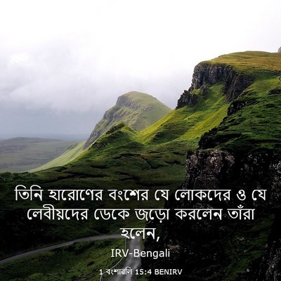 Picture 03 - 1 বংশাৱলি 15:4 BENIRV - তিনি হারোণের - Bible Verse Picture