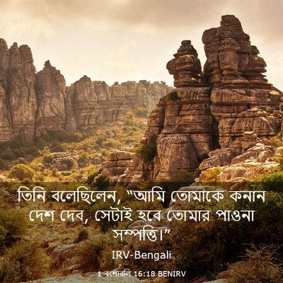 Picture 03 - 1 বংশাৱলি 16:18 BENIRV - তিনি বলেছিলেন, - Bible Verse Picture