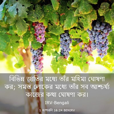 Picture 03 - 1 বংশাৱলি 16:24 BENIRV - বিভিন্ন জাতির - Bible Verse Picture