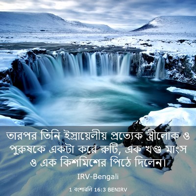 Picture 03 - 1 বংশাৱলি 16:3 BENIRV - তারপর তিনি - Bible Verse Picture