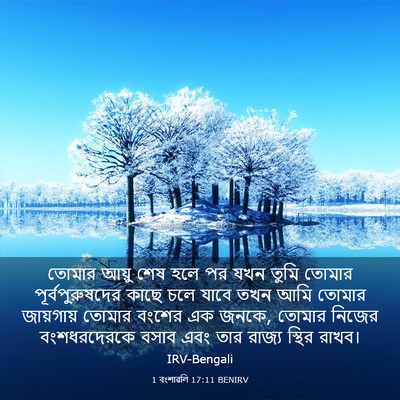 Picture 03 - 1 বংশাৱলি 17:11 BENIRV - তোমার আয়ু শেষ হলে - Bible Verse Picture