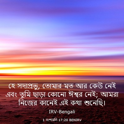 Picture 03 - 1 বংশাৱলি 17:20 BENIRV - হে সদাপ্রভু, তোমার - Bible Verse Picture