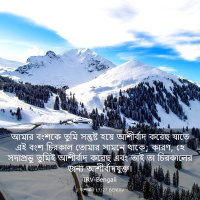 Picture 03 - 1 বংশাৱলি 17:27 BENIRV - আমার বংশকে তুমি - Bible Verse Picture