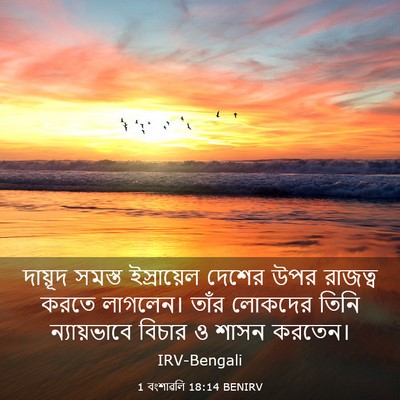 Picture 03 - 1 বংশাৱলি 18:14 BENIRV - দায়ূদ সমস্ত - Bible Verse Picture