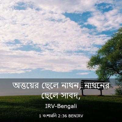 Picture 03 - 1 বংশাৱলি 2:36 BENIRV - অত্তয়ের ছেলে - Bible Verse Picture
