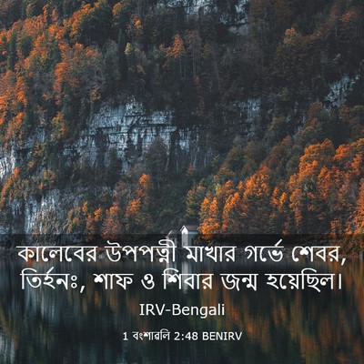 Picture 03 - 1 বংশাৱলি 2:48 BENIRV - কালেবের উপপত্নী - Bible Verse Picture