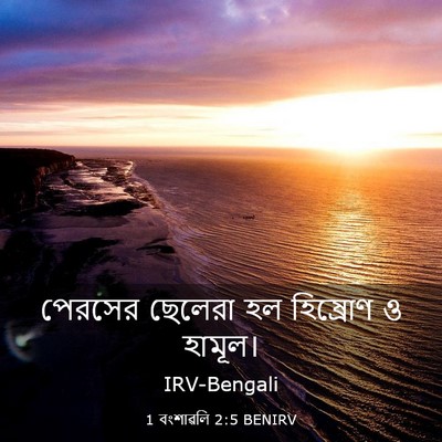 Picture 03 - 1 বংশাৱলি 2:5 BENIRV - পেরসের ছেলেরা হল - Bible Verse Picture