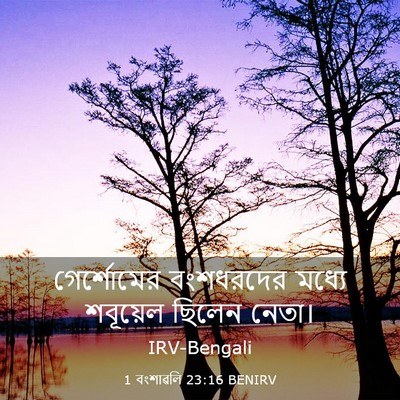 Picture 03 - 1 বংশাৱলি 23:16 BENIRV - গের্শোমের - Bible Verse Picture