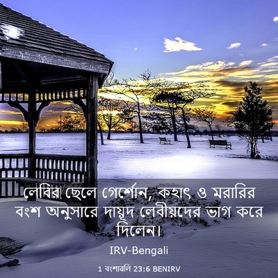 Picture 03 - 1 বংশাৱলি 23:6 BENIRV - লেবির ছেলে - Bible Verse Picture