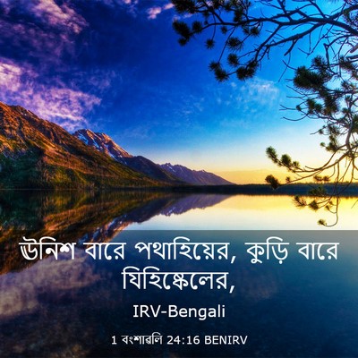 Picture 03 - 1 বংশাৱলি 24:16 BENIRV - ঊনিশ বারে - Bible Verse Picture