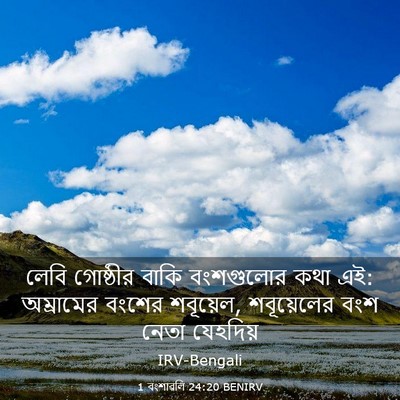 Picture 03 - 1 বংশাৱলি 24:20 BENIRV - লেবি গোষ্ঠীর বাকি - Bible Verse Picture