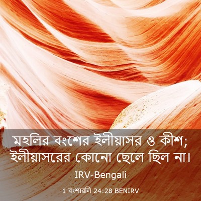 Picture 03 - 1 বংশাৱলি 24:28 BENIRV - মহলির বংশের - Bible Verse Picture