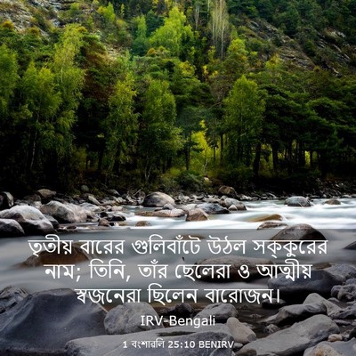 Picture 03 - 1 বংশাৱলি 25:10 BENIRV - তৃতীয় বারের - Bible Verse Picture