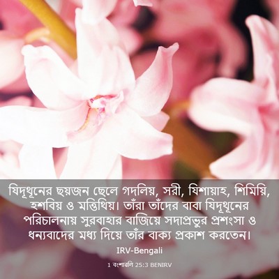 Picture 03 - 1 বংশাৱলি 25:3 BENIRV - যিদূথূনের ছয়জন - Bible Verse Picture