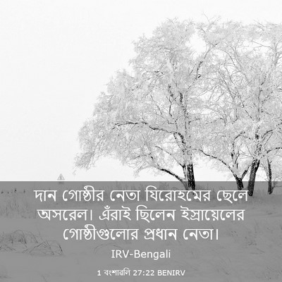 Picture 03 - 1 বংশাৱলি 27:22 BENIRV - দান গোষ্ঠীর নেতা - Bible Verse Picture