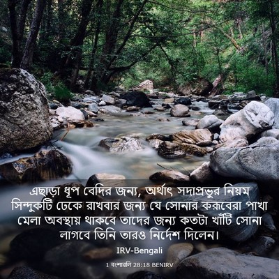 Picture 03 - 1 বংশাৱলি 28:18 BENIRV - এছাড়া ধূপ বেদির - Bible Verse Picture