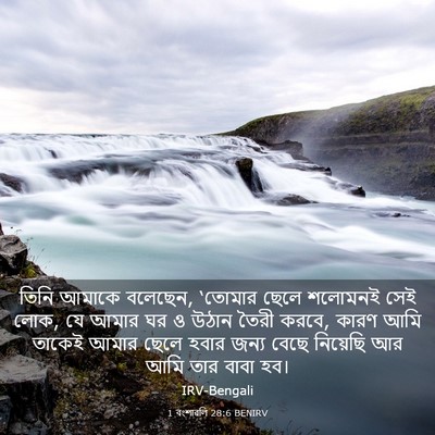 Picture 03 - 1 বংশাৱলি 28:6 BENIRV - তিনি আমাকে বলেছেন, - Bible Verse Picture