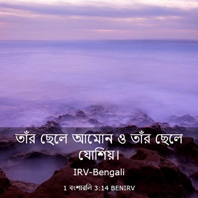 Picture 03 - 1 বংশাৱলি 3:14 BENIRV - তাঁর ছেলে আমোন ও - Bible Verse Picture