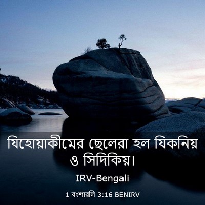 Picture 03 - 1 বংশাৱলি 3:16 BENIRV - যিহোয়াকীমের - Bible Verse Picture