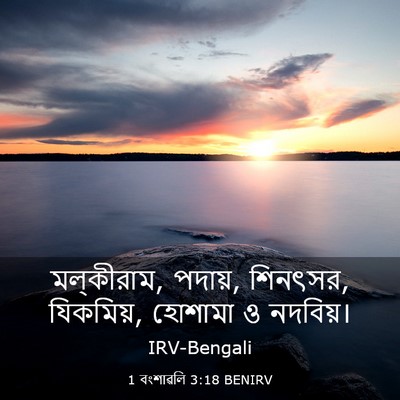 Picture 03 - 1 বংশাৱলি 3:18 BENIRV - মল্‌কীরাম, পদায়, - Bible Verse Picture
