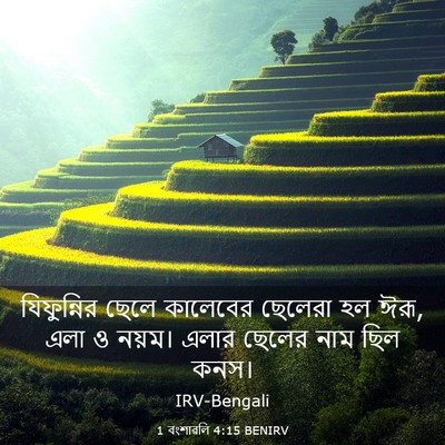 Picture 03 - 1 বংশাৱলি 4:15 BENIRV - যিফুন্নির ছেলে - Bible Verse Picture