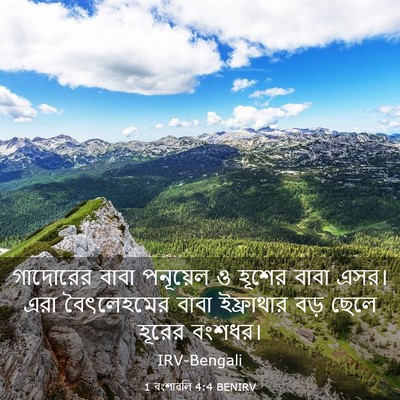 Picture 03 - 1 বংশাৱলি 4:4 BENIRV - গাদোরের বাবা - Bible Verse Picture