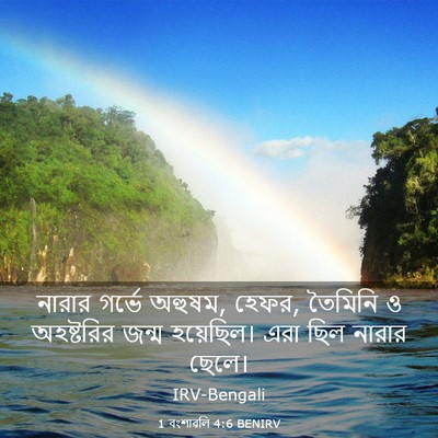 Picture 03 - 1 বংশাৱলি 4:6 BENIRV - নারার গর্ভে অহুষম, - Bible Verse Picture
