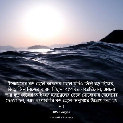 Picture 03 - 1 বংশাৱলি 5:1 BENIRV - ইস্রায়েলের বড় - Bible Verse Picture