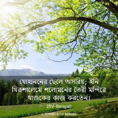 Picture 03 - 1 বংশাৱলি 6:10 BENIRV - যোহাননের ছেলে - Bible Verse Picture