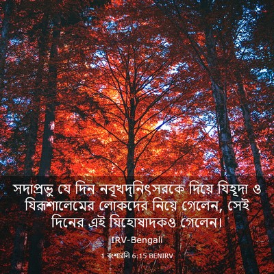 Picture 03 - 1 বংশাৱলি 6:15 BENIRV - সদাপ্রভু যে দিন - Bible Verse Picture