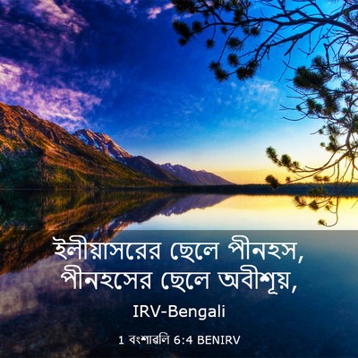 Picture 03 - 1 বংশাৱলি 6:4 BENIRV - ইলীয়াসরের ছেলে - Bible Verse Picture