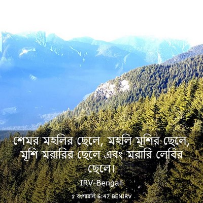Picture 03 - 1 বংশাৱলি 6:47 BENIRV - শেমর মহলির ছেলে, - Bible Verse Picture