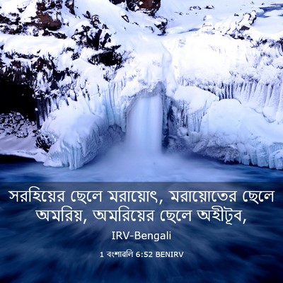 Picture 03 - 1 বংশাৱলি 6:52 BENIRV - সরহিয়ের ছেলে - Bible Verse Picture