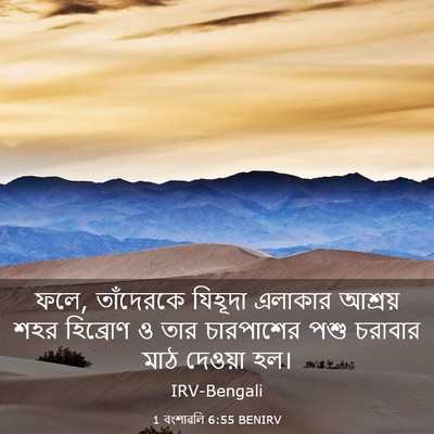 Picture 03 - 1 বংশাৱলি 6:55 BENIRV - ফলে, তাঁদেরকে - Bible Verse Picture