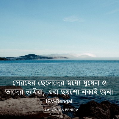 Picture 03 - 1 বংশাৱলি 9:6 BENIRV - সেরহের ছেলেদের - Bible Verse Picture