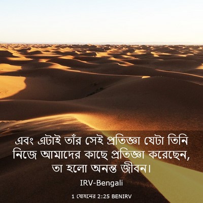Picture 03 - 1 যোহনের 2:25 BENIRV - এবং এটাই তাঁর সেই - Bible Verse Picture