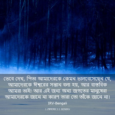 Picture 03 - 1 যোহনের 3:1 BENIRV - ভেবে দেখ, পিতা - Bible Verse Picture