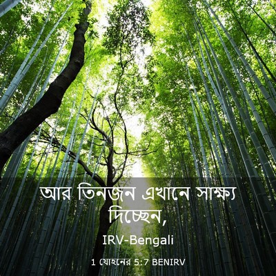 Picture 03 - 1 যোহনের 5:7 BENIRV - আর তিনজন এখানে - Bible Verse Picture