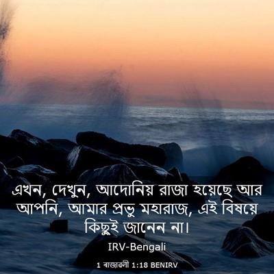 Picture 03 - 1 ৰাজাৱলী 1:18 BENIRV - এখন, দেখুন, আদোনিয় - Bible Verse Picture