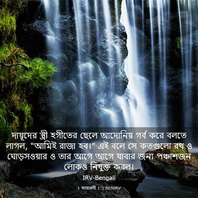Picture 03 - 1 ৰাজাৱলী 1:5 BENIRV - দায়ূদের স্ত্রী - Bible Verse Picture