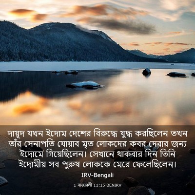 Picture 03 - 1 ৰাজাৱলী 11:15 BENIRV - দায়ূদ যখন ইদোম - Bible Verse Picture