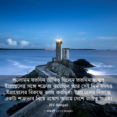 Picture 03 - 1 ৰাজাৱলী 11:25 BENIRV - শলোমন যতদিন জীবিত - Bible Verse Picture